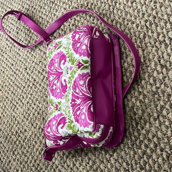 Vera Bradley Shoulder Bag Crossbody Purse Julep Tulip Retired Pattern Purple - Picture 7 of 8